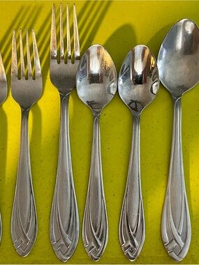 Hamilton Lace Frosted Stainless Steel Flatware Set Replacement Pieces Silverware